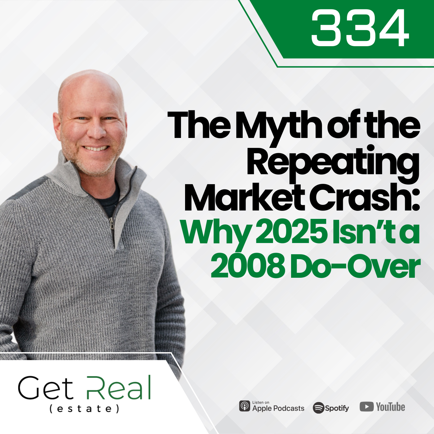 #334 The Myth of the Repeating Market Crash: Why 2025 Isn’t a 2008 Do-Over